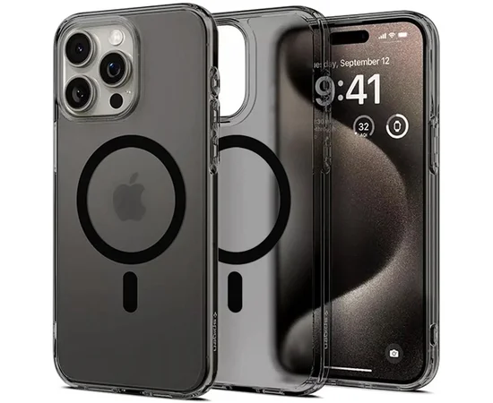 Чохол SGP Black Matte (MagFit) для Apple iPhone 15 Pro (6.1") Black