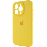 Чехол Silicone Case Full Camera Protective (AA) для Apple iPhone 15 Pro (6.1") Желтый / Yellow