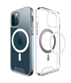 Чехол TPU Space Case with MagSafe для Apple iPhone 15 Pro (6.1") Прозрачный