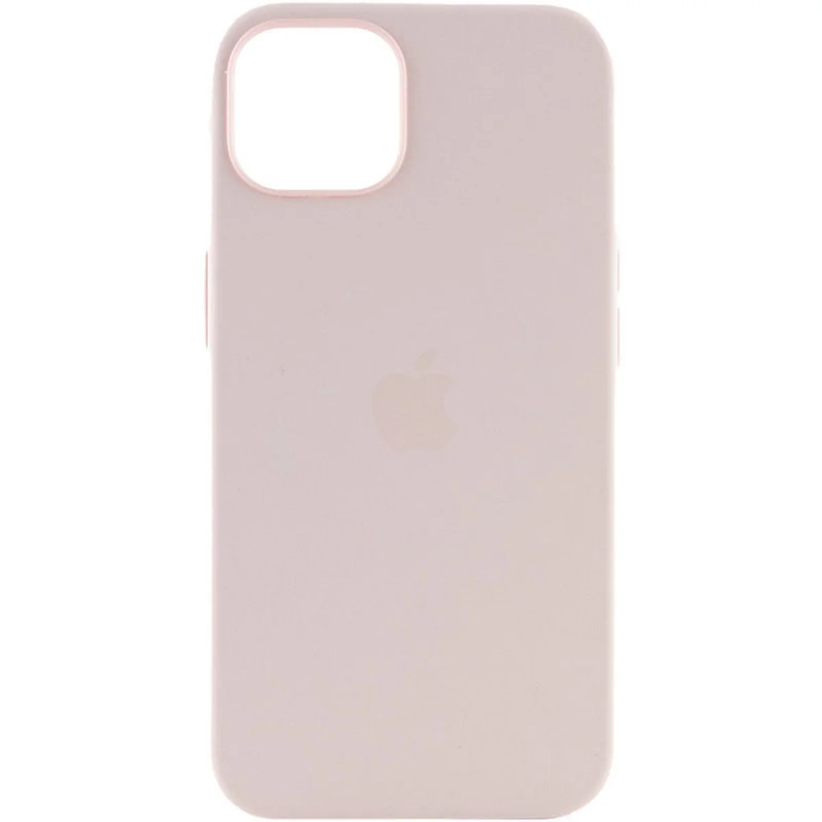 Чехол Silicone case (AAA) full with Magsafe and Animation для Apple iPhone 15 Pro (6.1") Розовый / Light pink