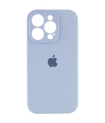 Чохол Silicone Case Full Camera Protective (AA) для Apple iPhone 15 Pro (6.1") Синій / Lilac Blue
