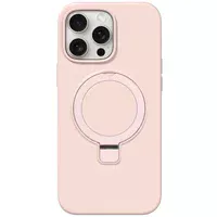 Чохол Silicone Case Full Protective NO LOGO with Ring для Apple iPhone 15 Pro (6.1") Pink