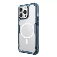 TPU чехол Nillkin Nature Pro Magnetic для Apple iPhone 15 Pro (6.1") Синий (прозрачный)