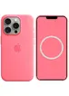 Чехол Silicone case (AAA) full with Magsafe and Animation для Apple iPhone 15 Pro (6.1") Розовый / Pink