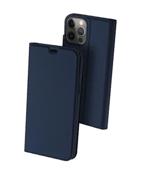 Чехол-книжка Dux Ducis с карманом для визиток для Apple iPhone 15 Pro (6.1") Синий