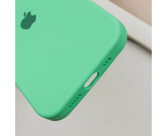 Чохол Silicone Case Full Protective (AA) для Apple iPhone 15 Pro (6.1") Зелений / Spearmint