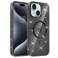 Чехол TPU Eclipse Sparkle (MagFit) для Apple iPhone 15 (6.1") Black