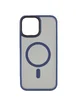 TPU+PC чохол Metal Buttons with MagSafe для Apple iPhone 15 (6.1") Синій