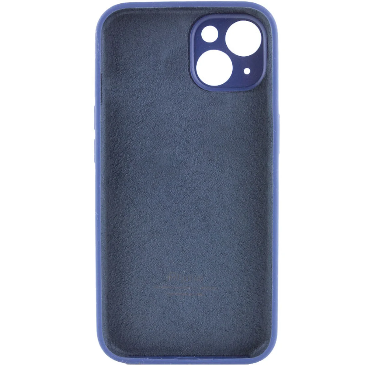Чехол Silicone Case Full Camera Protective (AA) для Apple iPhone 15 (6.1") Синий / Deep navy