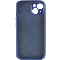 Чехол Silicone Case Full Camera Protective (AA) для Apple iPhone 15 (6.1") Синий / Deep navy