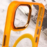 Чехол TPU Iris with MagSafe для Apple iPhone 15 (6.1") Оранжевый