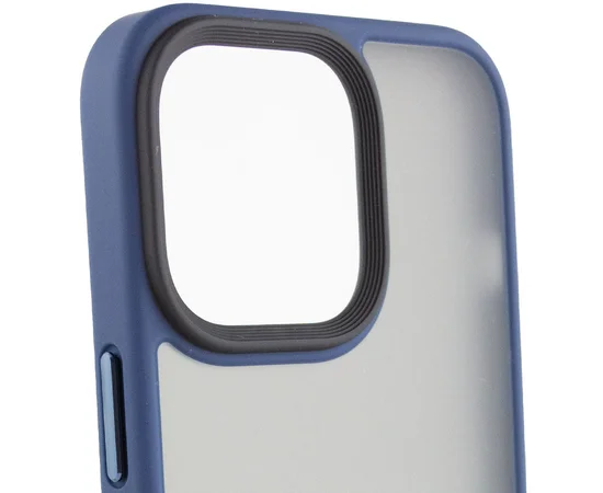 TPU+PC чохол Metal Buttons для Apple iPhone 15 (6.1") Синій