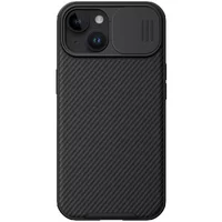 Карбоновая накладка Nillkin CamShield Pro Magnetic для Apple iPhone 15 (6.1") Black