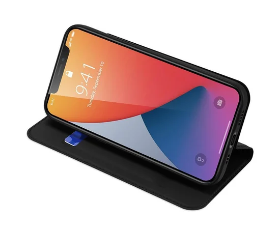 Чехол-книжка Dux Ducis с карманом для визиток для Apple iPhone 15 (6.1") Черный