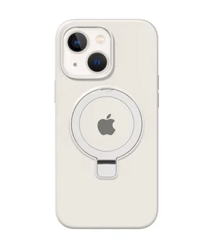 Чохол Silicone Case Full Protective with Ring для Apple iPhone 15 (6.1") White