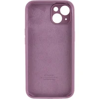 Чехол Silicone Case Full Camera Protective (AA) для Apple iPhone 15 (6.1") Лиловый / Lilac Pride