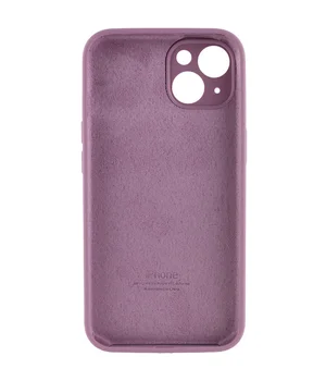 Чехол Silicone Case Full Camera Protective (AA) для Apple iPhone 15 (6.1") Лиловый / Lilac Pride