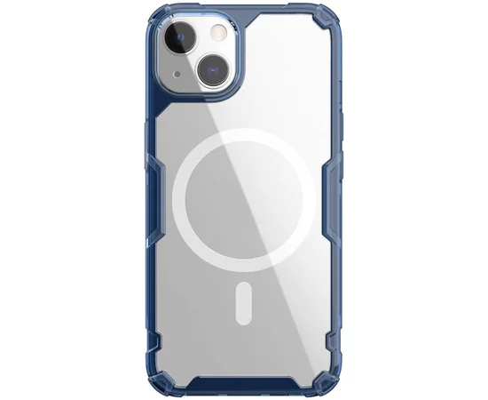TPU чохол Nillkin Nature Pro Magnetic для Apple iPhone 15 (6.1") Синій (прозорий)