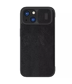 Шкіряний чохол-книжка Nillkin Qin Pro Camshield для Apple iPhone 15 (6.1") Чорний