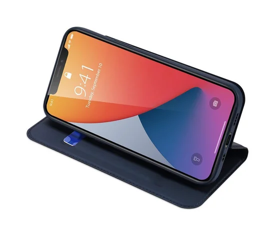 Чохол-книжка Dux Ducis з кишенею для візиток для Apple iPhone 15 (6.1") Синій