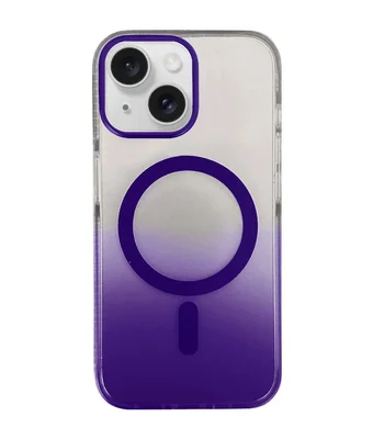Чехол TPU+PC Phantom with MagSafe для Apple iPhone 15 (6.1") Purple