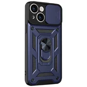 Чехол Ummi Camshield Serge Ring для Apple iPhone 15 (6.1") Синий / Navy