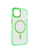 Чехол TPU Iris with MagSafe для Apple iPhone 15 (6.1") Салатовый