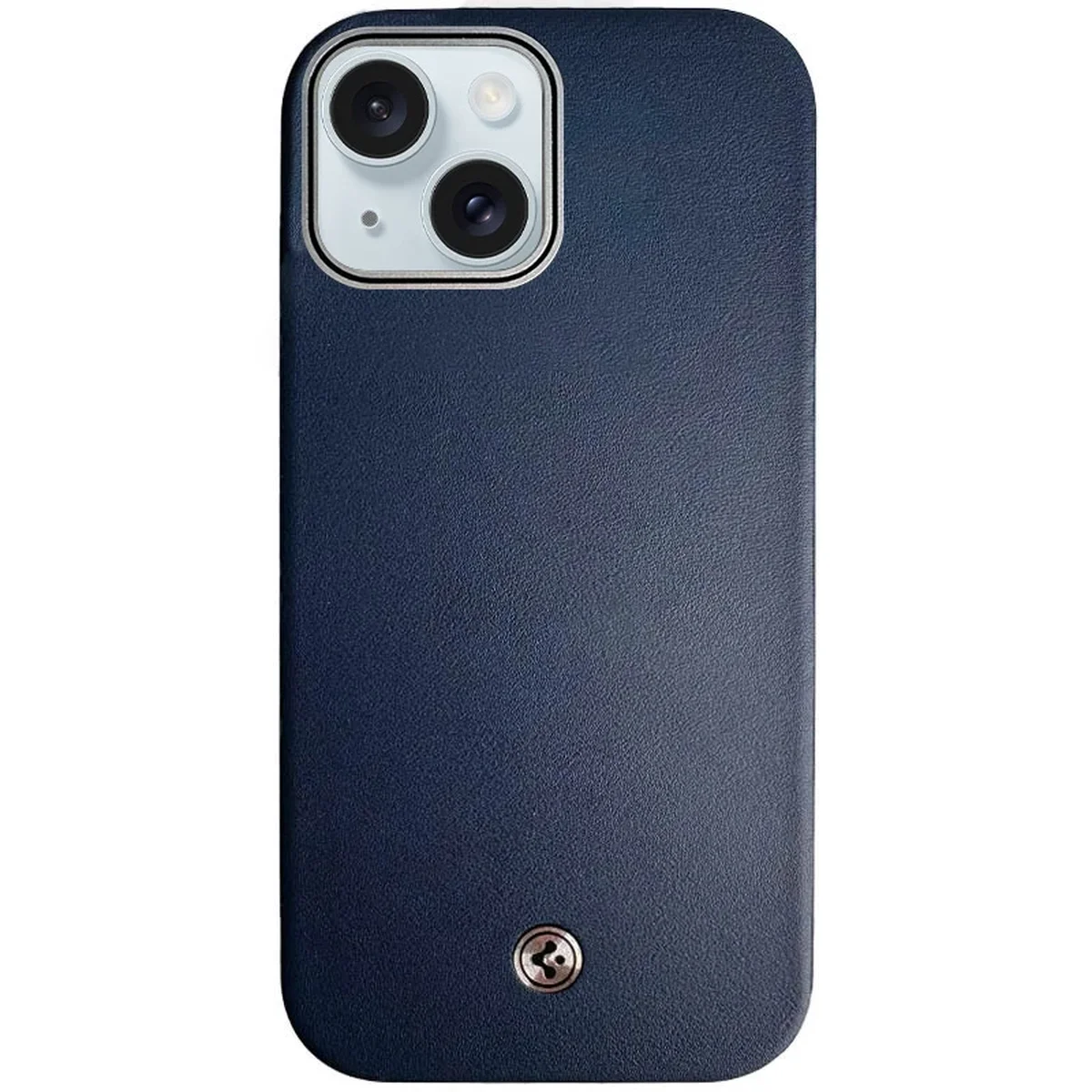 Чехол PC+Leather SGP with MagSafe для Apple iPhone 15 (6.1") Blue