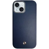 Чехол PC+Leather SGP with MagSafe для Apple iPhone 15 (6.1") Blue