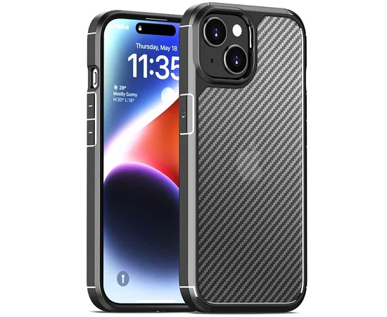 Чехол TPU+PC Line для Apple iPhone 15 (6.1") Black