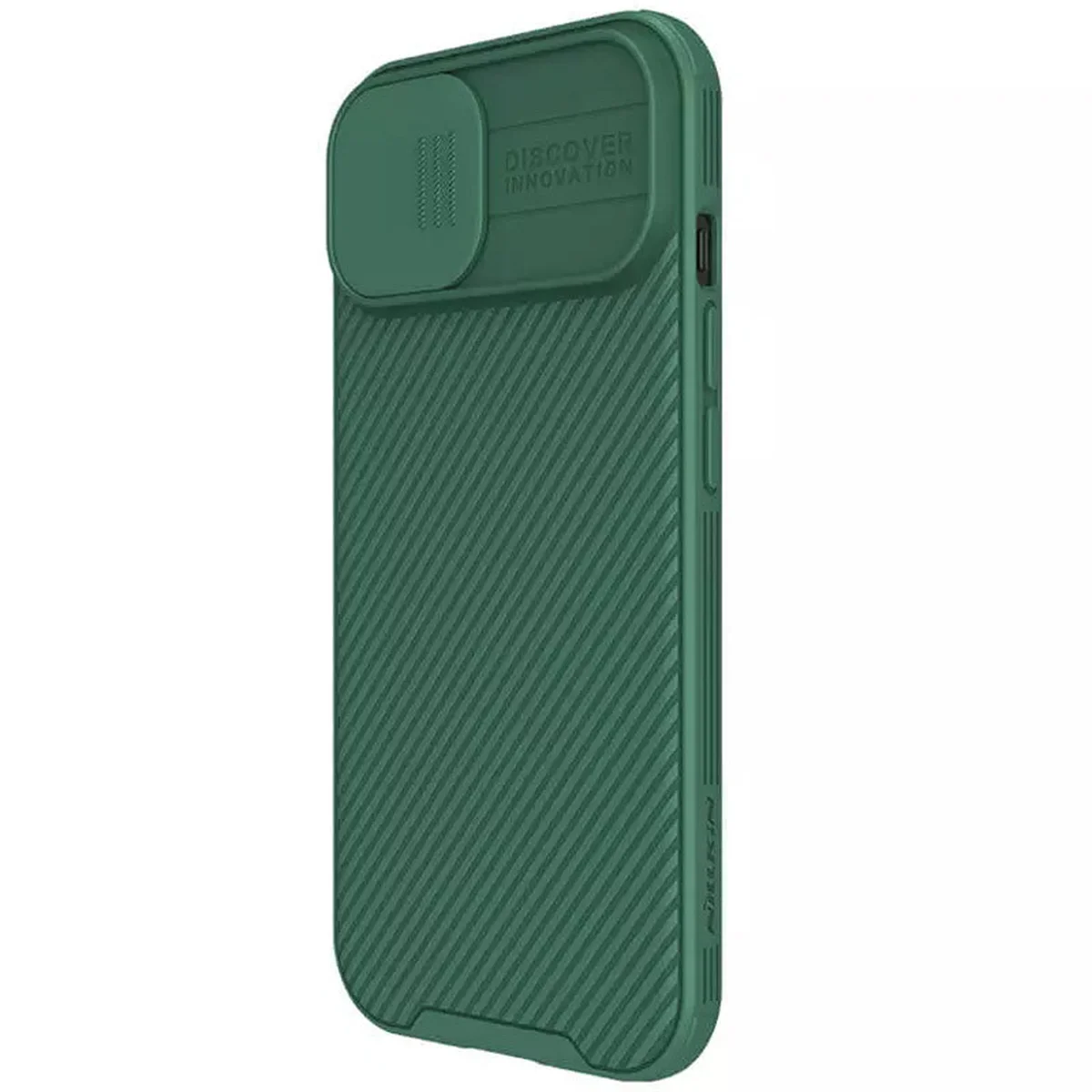 Карбоновая накладка Nillkin CamShield Pro Magnetic для Apple iPhone 15 (6.1") Deep Green