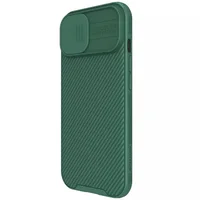 Карбоновая накладка Nillkin CamShield Pro Magnetic для Apple iPhone 15 (6.1") Deep Green