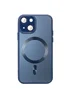 Чохол TPU+Glass Sapphire Midnight with MagSafe для Apple iPhone 15 (6.1") Синій / Deep navy