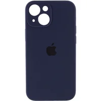 Чехол Silicone Case Full Camera Protective (AA) для Apple iPhone 15 (6.1") Темно-синий / Midnight blue