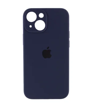 Чохол Silicone Case Full Camera Protective (AA) Apple iPhone 15 (6.1") Темно-синій / Midnight blue