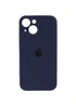 Чехол Silicone Case Full Camera Protective (AA) для Apple iPhone 15 (6.1") Темно-синий / Midnight blue