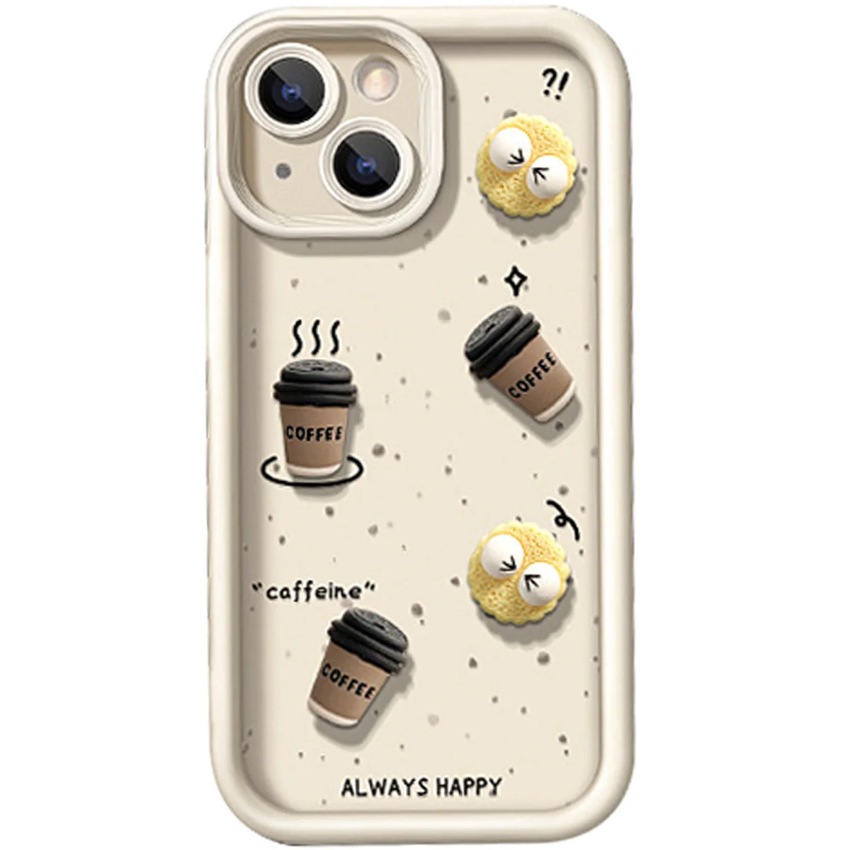 Чехол TPU Toys Case для Apple iPhone 15 (6.1") Sand / Always Happy