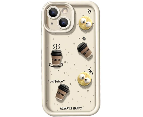Чохол TPU Toys Case для Apple iPhone 15 (6.1") Sand / Always Happy