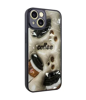 TPU+PC чохол Prisma Plushie для Apple iPhone 15 (6.1") Coffee