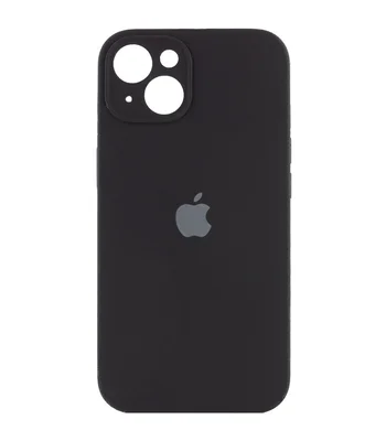 Чехол Silicone Case Full Camera Protective (AA) для Apple iPhone 15 (6.1") Черный / Black