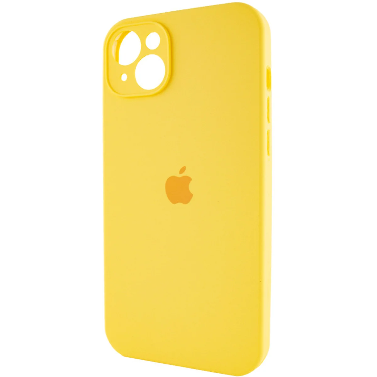 Чехол Silicone Case Full Camera Protective (AA) для Apple iPhone 15 (6.1") Желтый / Yellow
