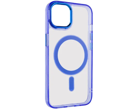 Чехол TPU Iris with MagSafe для Apple iPhone 15 (6.1") Синий