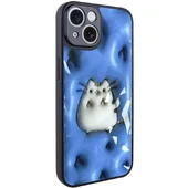 TPU+PC чехол Prisma Fluffie для Apple iPhone 15 (6.1") Pusheen