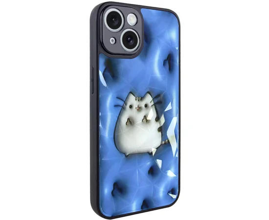 TPU+PC чехол Prisma Fluffie для Apple iPhone 15 (6.1") Pusheen