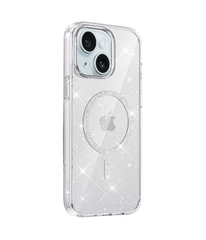 Чохол TPU Eclipse Sparkle (MagFit) для Apple iPhone 15 (6.1") Clear