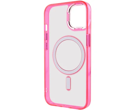 Чохол TPU Iris with MagSafe для iPhone 15 (6.1") Малиновий