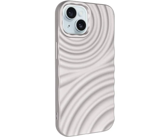 Чехол TPU MonoWave для Apple iPhone 15 (6.1") Light Gray