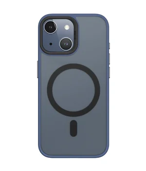 TPU+PC чохол Blueo Skin Friendly Frosted with MagSafe для Apple iPhone 15 (6.1") Синій