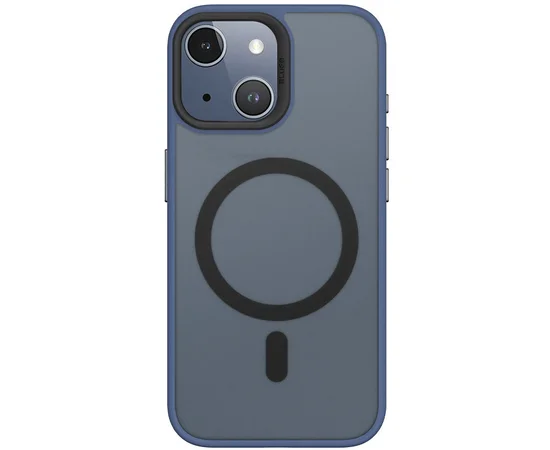 TPU+PC чохол Blueo Skin Friendly Frosted with MagSafe для Apple iPhone 15 (6.1") Синій