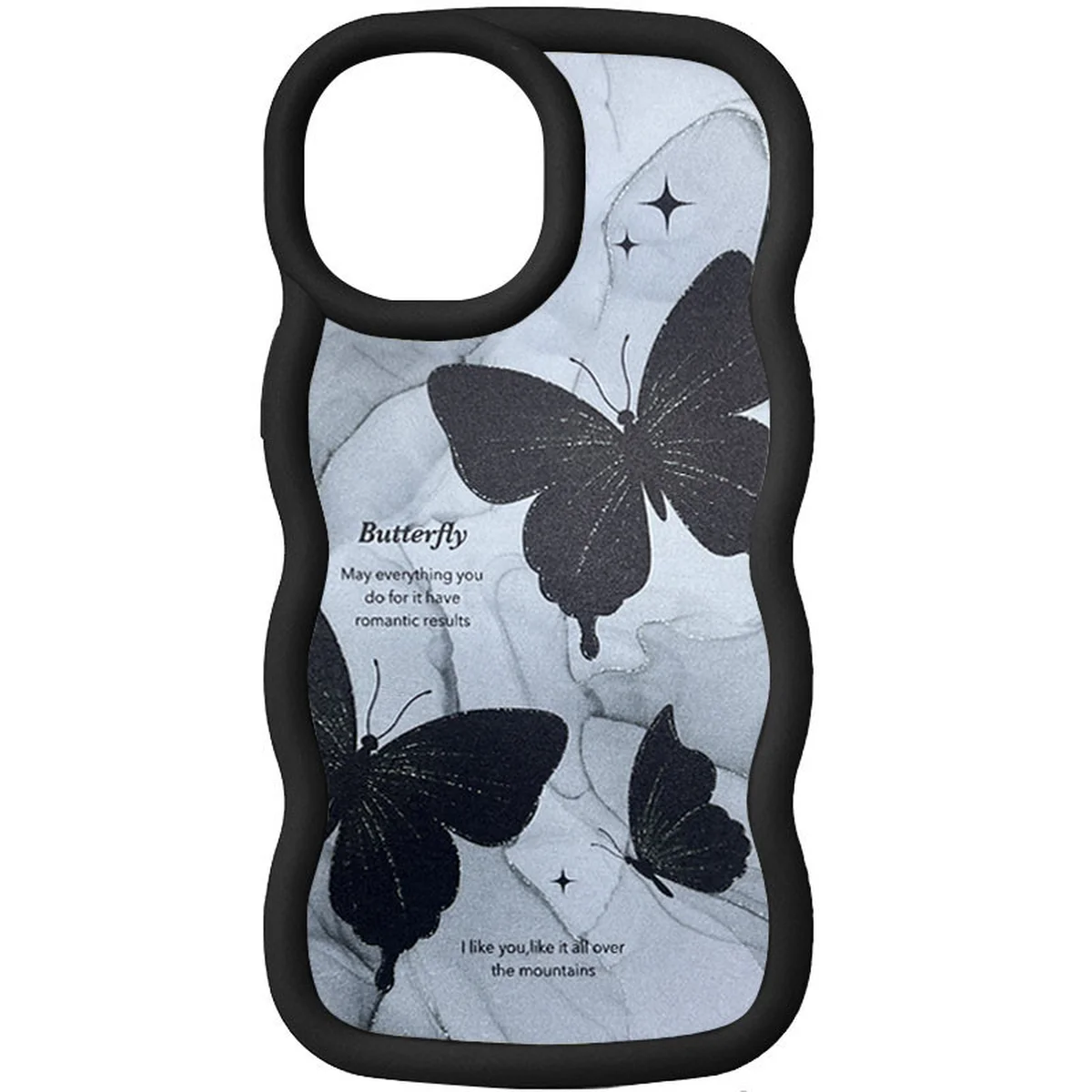 Чехол TPU Cloudy Pictures для Apple iPhone 15 (6.1") Butterflies